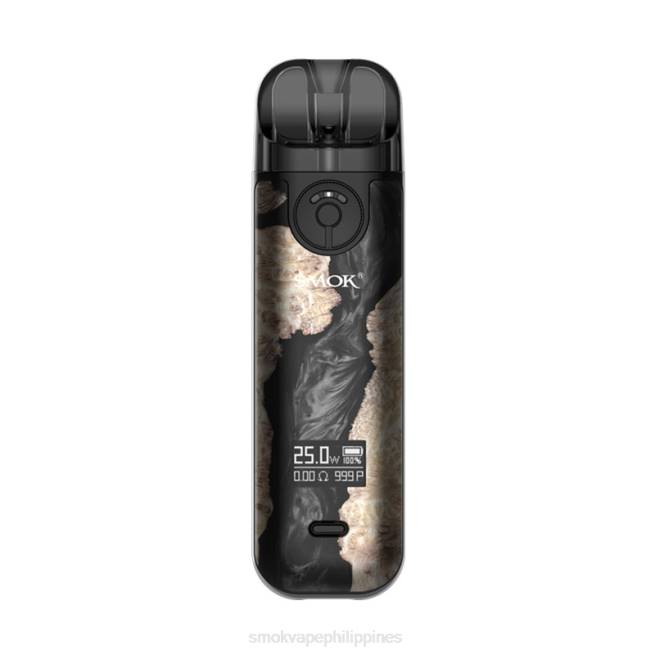 20VD228 SMOK NOVO 4 Kit - SMOK vape disposable - Black Stabilizing Wood