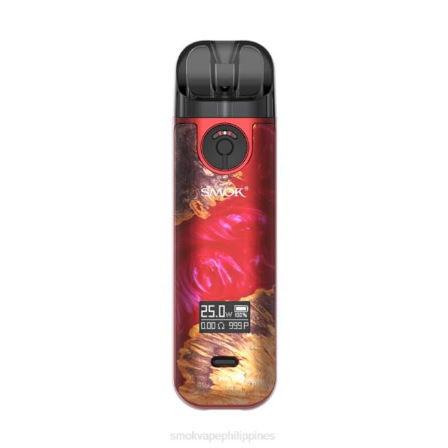 20VD229 SMOK NOVO 4 Kit - SMOK vape shopee - Red Stabilizing Wood